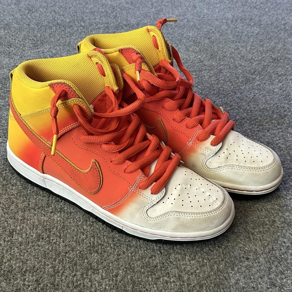 Nike SB Dunk High Sweet Tooth Shoes Mens Size 8 Orange Yellow FN5107-700